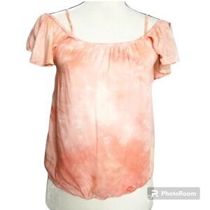 American Eagle cold shoulder Tie dye top